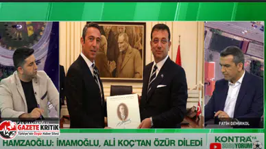 Spor yorumcusu Sercan Hamzaoğlu: "Ekrem İmamoğlu, Ali Koç'tan özür diledi"