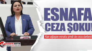 CHP'li Müzeyyen Şevkin: Kan ağlayan esnafa şimdi de ceza darbesi!