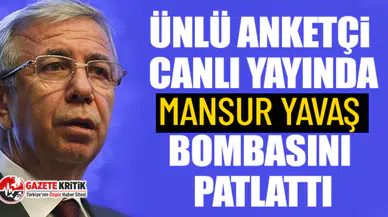 Ünlü anketçi canlı yayında Mansur Yavaş bombasını patlattı: ''İlla ben aday olacağım!''