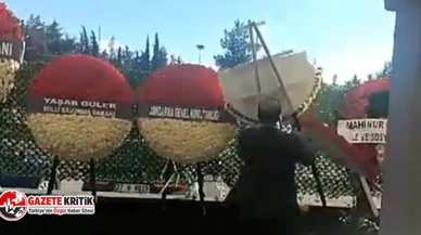 Özgür Özel’in çelengini parçalayan provokatör AKP aday adayı çıktı
