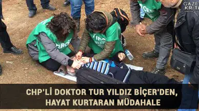 CHP'li doktor Tur Yıldız Biçer'den, hayat kurtaran müdahale