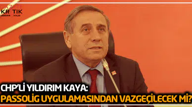 CHP'li Yıldırım Kaya: Passolig Uygulamasından Vazgeçilecek mi?