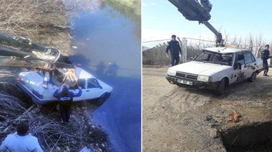 Sulama kanalına uçan otomobilde ölü bulundu