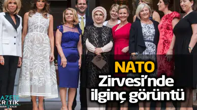 NATO Zirvesi'nde ilginç görüntü