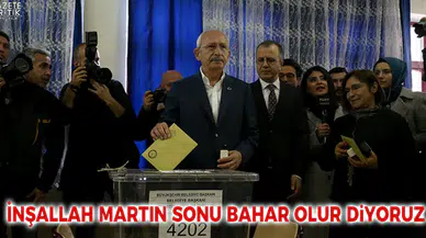 Kemal Kılıçdaroğlu: İnşallah martın sonu bahar olur diyoruz
