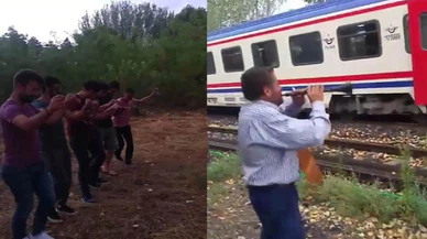 Beklemekten sıkılınca halaya durdular!