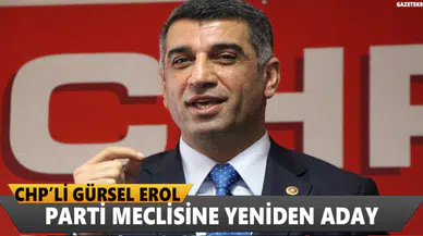 CHP Tunceli Milletvekili Gürsel Erol, parti meclisine yeniden aday