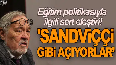 İlber Ortaylı: Sandviççi dükkanı gibi özel okul açıyorlar