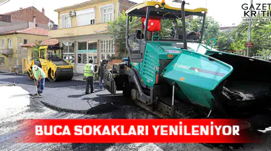BUCA SOKAKLARI YENİLENİYOR