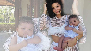 Kylie Jenner kızının 22 bin dolarlık ayakkabı koleksiyonunu gösterdi