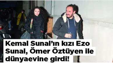 Kemal Sunal'ın kızı Ezo Sunal, Ömer Öztüyen ile dünyaevine girdi!