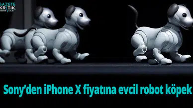 Sony'den iPhone X fiyatına evcil robot köpek