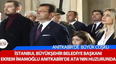 İSTANBUL BÜYÜKŞEHİR BELEDİYE BAŞKANI EKREM İMAMOĞLU ANITKABİR'DE ATA'NIN HUZURUNDA