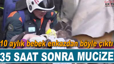Bunun adı mucize! 10 aylık bebek 35 saat sonra enkazdan canlı çıktı