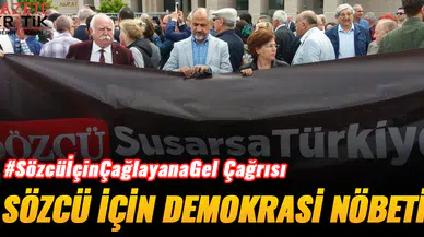 Çağlayan'da Sözcü nöbeti