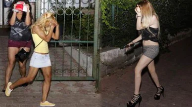 Fuhuş pazarlığı için duran yandı !