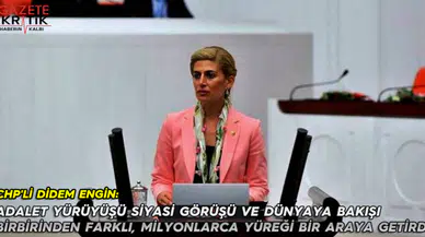 CHP'Lİ DİDEM ENGİN: ADALET YÜRÜYÜŞÜ SİYASİ GÖRÜŞÜ VE DÜNYAYA BAKIŞI BİRBİRİNDEN FARKLI, MİLYONLARCA YÜREĞİ BİR ARAYA GETİRDİ