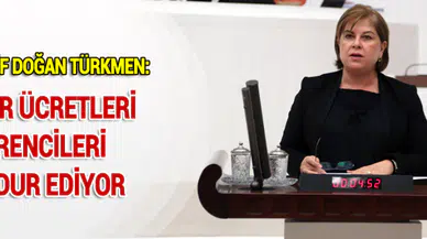 CHP'Lİ ELİF DOĞAN TÜRKMEN: RAPOR ÜCRETLERİ ÖĞRENCİLERİ MAĞDUR EDİYOR