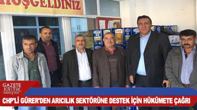 CHP'Lİ GÜRER'DEN ARICILIK SEKTÖRÜNE DESTEK İÇİN HÜKÜMETE ÇAĞRI