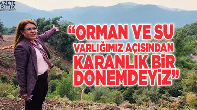 GÜLİZAR BİÇER KARACA:ORMAN VE SU VARLIĞIMIZ AÇISINDAN KARANLIK BİR DÖNEMDEYİZ