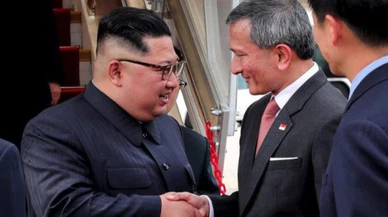 Kim Jong-un Singapur'da