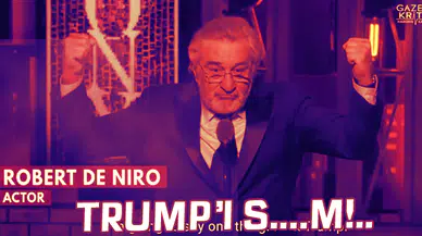 Robert De Niro Trump'a aleni küfür etti işte olay görüntüsü