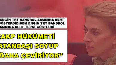 DİDEM ENGİN TRT BANDROL ZAMMINA SERT TEPKİ GÖSTERDİ