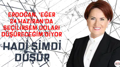 'Doları düşürmek için 24 Haziran'ı bekleme'