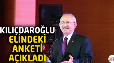 Kılıçdaroğlu, elindeki anketi açıkladı