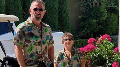 Cem Yılmaz oğlu Kemal'le poz verdi