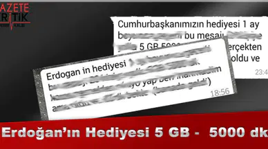 Erdoğan'ın Hediyesi 5 GB -  5000 dk