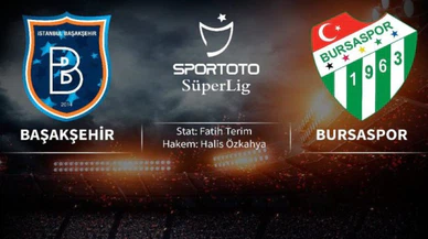 Başakşehir – Bursaspor | İlk 11'ler belli oldu…
