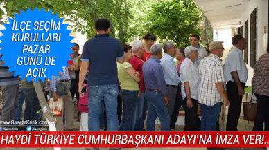 Cumhurbaşkanlığı seçimi için imza verme işlemi devam ediyor