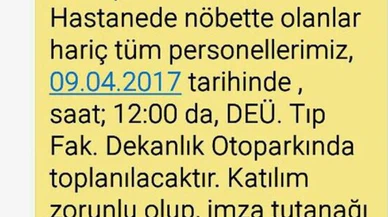 Hastane personeline Erdoğan mitingi dayatması: Katılım zorunlu
