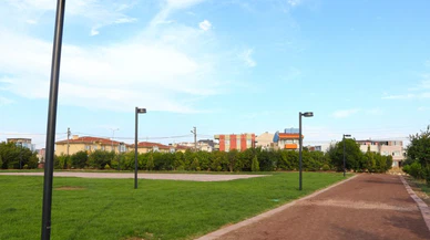 Hürriyet Parkında düzenlemeler devam ediyor.