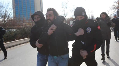 'İhraçları kabul etmiyoruz' diyen ESM üyelerine gözaltı