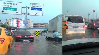 İstanbul'da Temmuz ortasında sağanak yağmur şoku...