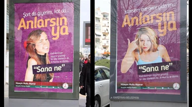 Karşıyaka Belediyesi'nden 8 Mart için 'Anlarsın Ya' ve 'Sana ne' sloganları