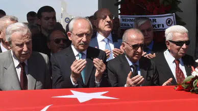 Kılıçdaroğlu, Devlet Eski Bakanı Emrem Ceyhun cenaze namazına katıldı