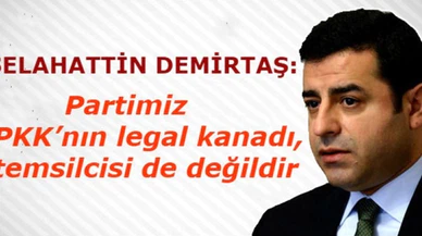 Selahattin Demirtaş: Partimiz PKK'nın legal kanadı, temsilcisi de değildir