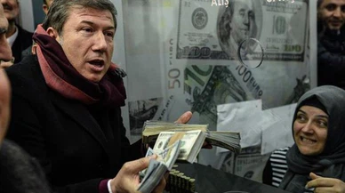 Tanju Çolak'la birlikte geldiler, 1 milyon dolar bozdurdular