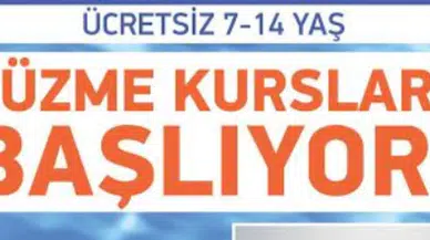 ÜCRETSİZ YÜZME KURSLARI BAŞLIYOR