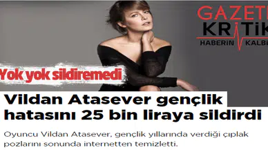 Vildan Atasever 25 Bin Lira Harcadı Çıplak Pozları Sildirdiğini Sanıyor