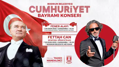 Bodrum'da Cumhuriyet Bayramı Coşkusu; Fettah Can Konseri ile Başlayacak!