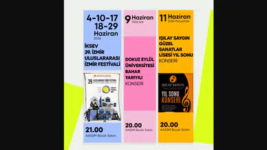 AASSM haziran programı açıklandı: İzmir’de konser ve sergi dolu yaz ayı başlıyor