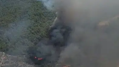 Muğla Fethiye'de Orman Yangınına Havadan ve Karadan Yoğun Müdahale Devam Ediyor