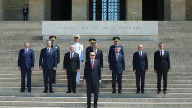 YAŞ üyeleri, Erdoğan başkanlığında Anıtkabir'i ziyaret etti