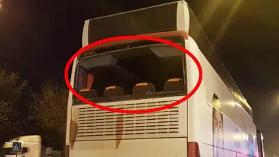 'Hayır' otobüsüne taşlı sopalı saldırı!