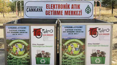 ÇANKAYA'DA 30 BİN TON ELEKTRONİK ATIK GERİ DÖNÜŞÜME KAZANDIRILDI