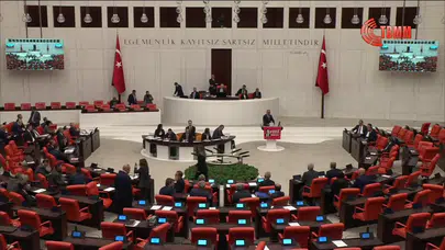 TBMM'de 'Free İmamoğlu' pankartı polemiği! "Alışacaksınız buna"